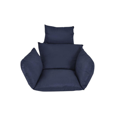 Hanging Hammock Chair Swinging Garden Outdoor Soft Seat Cushion Seat 220KG Dormitory Bedroom Hanging Chair Back with Pillow