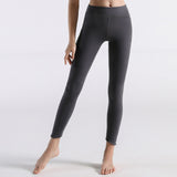 Autumn And Winter New Style Chinlon Yoga Pants Women's High-waisted Multi-pockets Punching Running Fitness Quick-Dry Sports Nint