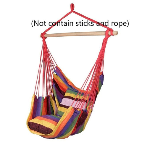 Outdoor Travel Hanging Chair Swing Chair Seat With 2 Pillows Garden Hiking Camping Hammock Bed Hanging Sleep Bag