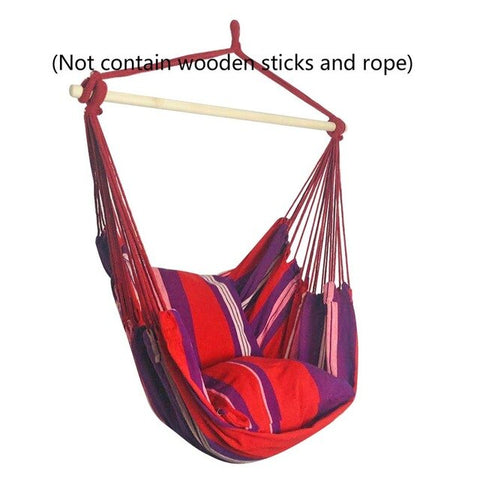 Outdoor Travel Hanging Chair Swing Chair Seat With 2 Pillows Garden Hiking Camping Hammock Bed Hanging Sleep Bag