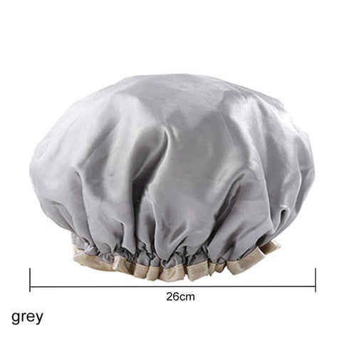 1pcs Lovely Thick Women Shower Satin Hats - Waterproof