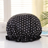 1pcs Lovely Thick Women Shower Satin Hats - Waterproof