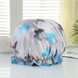 1pcs Lovely Thick Women Shower Satin Hats - Waterproof