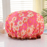 1pcs Lovely Thick Women Shower Satin Hats - Waterproof