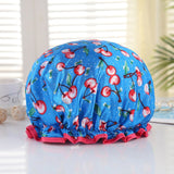 1pcs Lovely Thick Women Shower Satin Hats - Waterproof