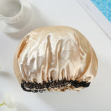 1pcs Lovely Thick Women Shower Satin Hats - Waterproof