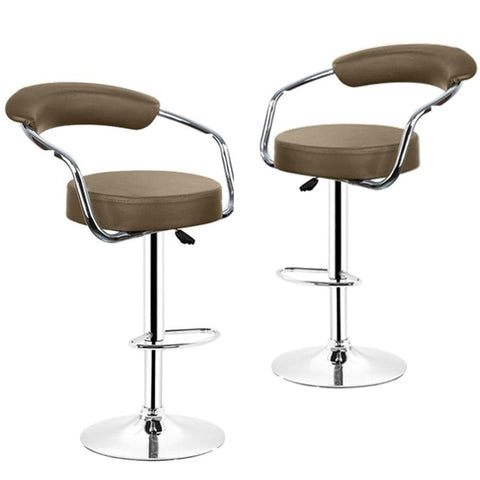 JEOBEST 2pcs/pair Adjustable Gas Lift Bar Stools Modern PU Leather Hollow Backrest chair New Arrival HWC