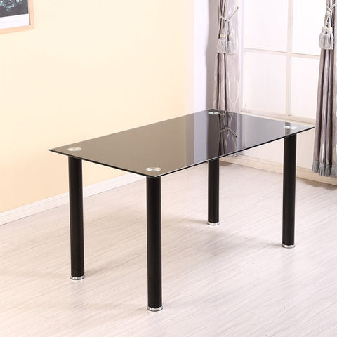 Panana Dining table set with 4/6 pcs Chairs Faux Leather High Metal Leg Padded Seat Kitchen